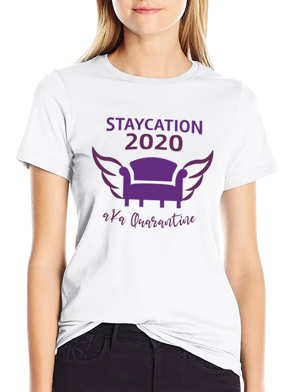 Staycation 2020 Quarantine Graphic Tee