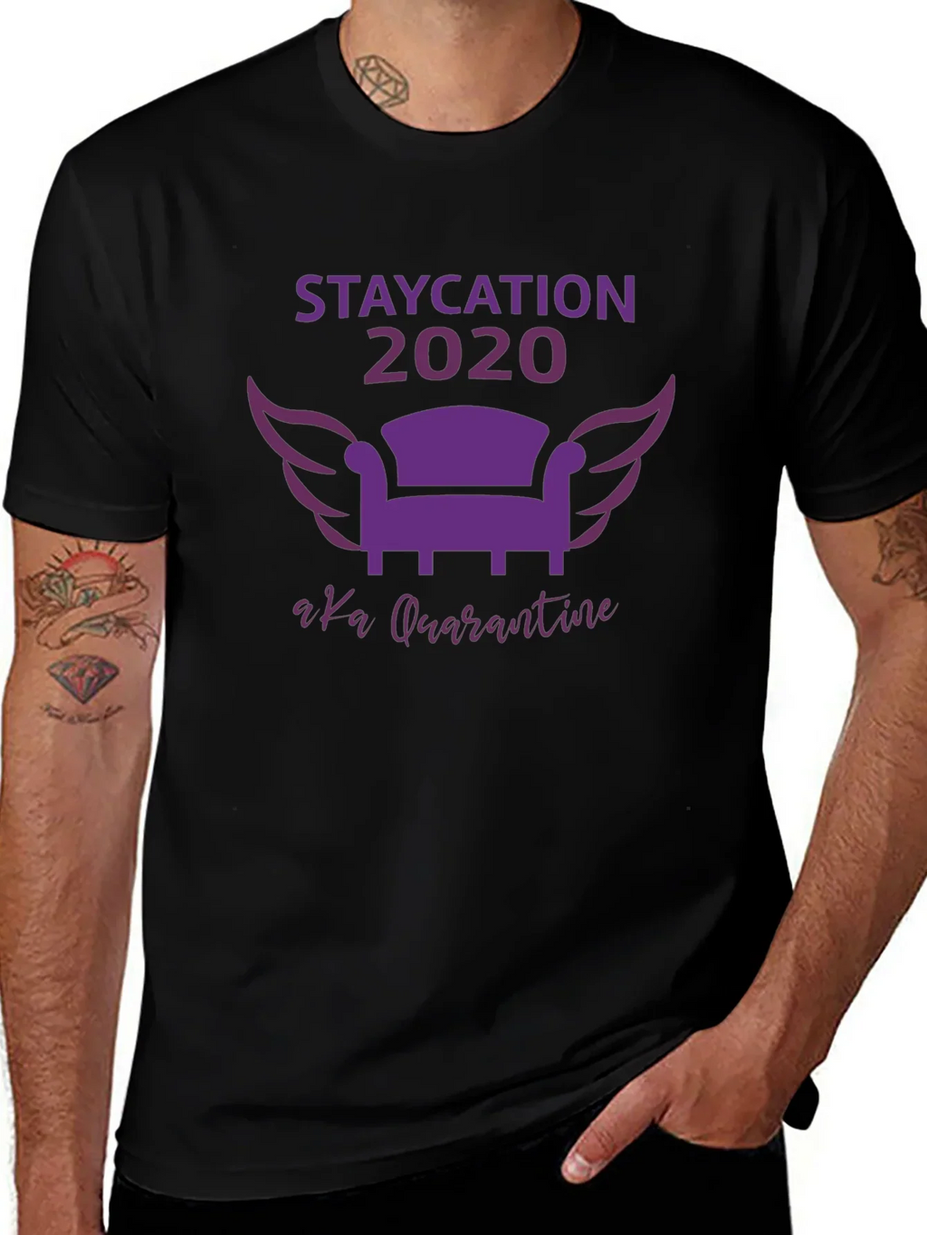 Staycation 2020 Quarantine Graphic Tee