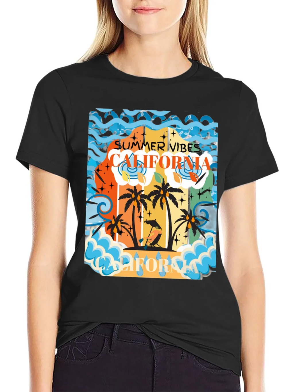 California Summer Vibes Graphic Tee