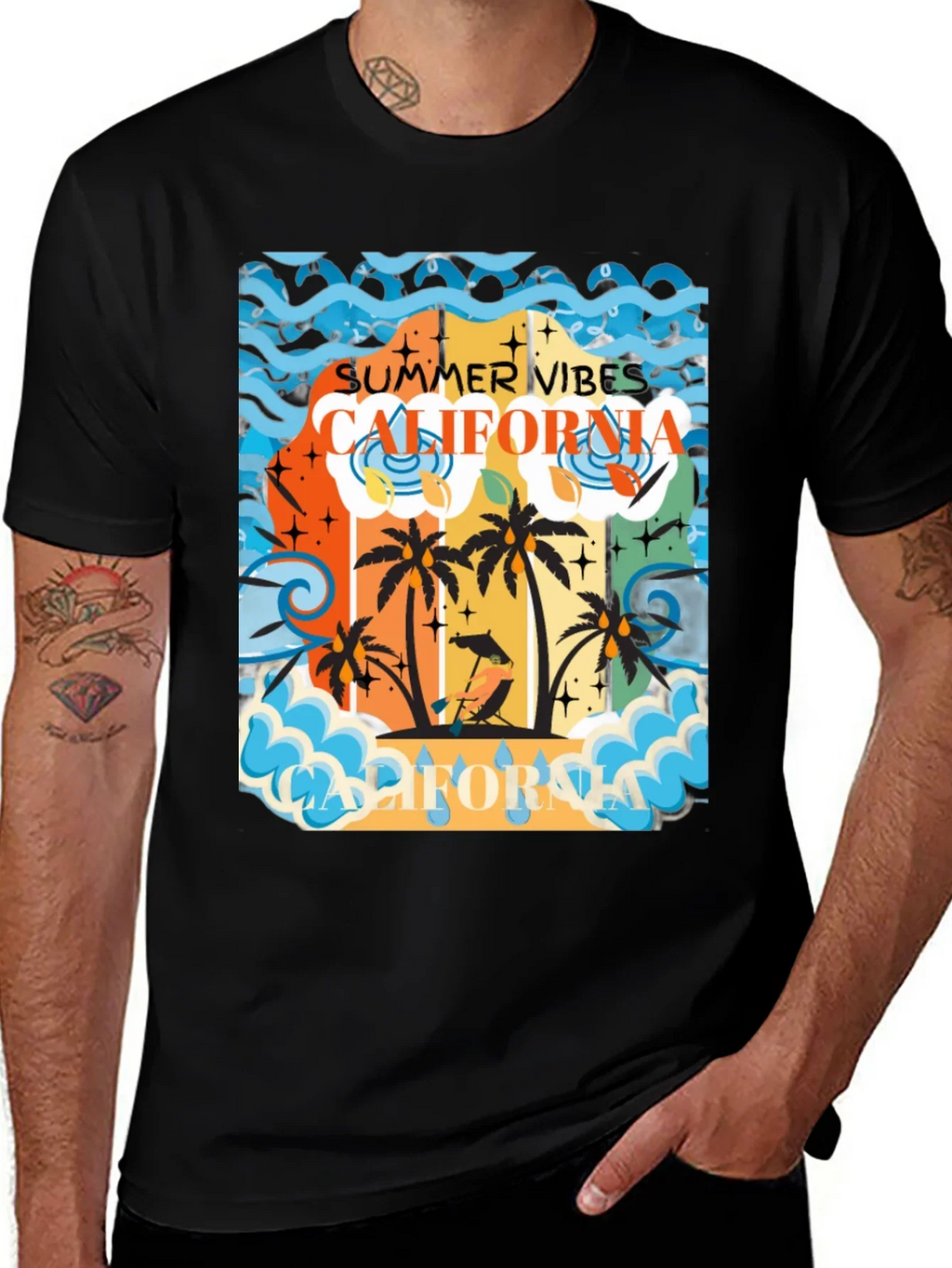 California Summer Vibes Graphic Tee
