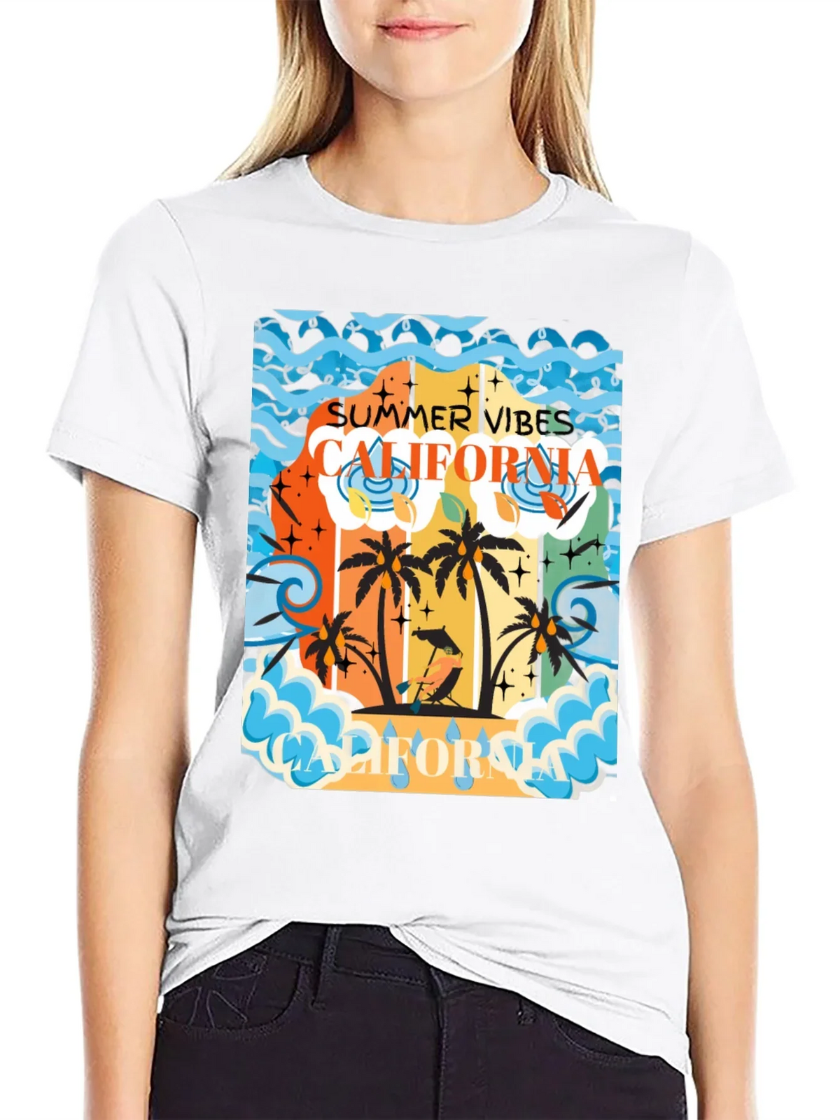 California Summer Vibes Graphic Tee
