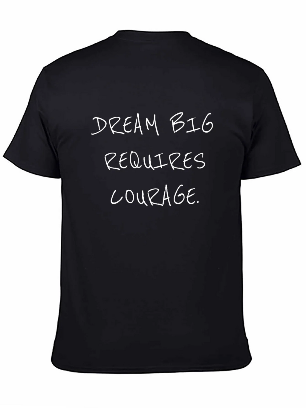 Dream Big Graphic Tee - Black Cotton T-Shirt