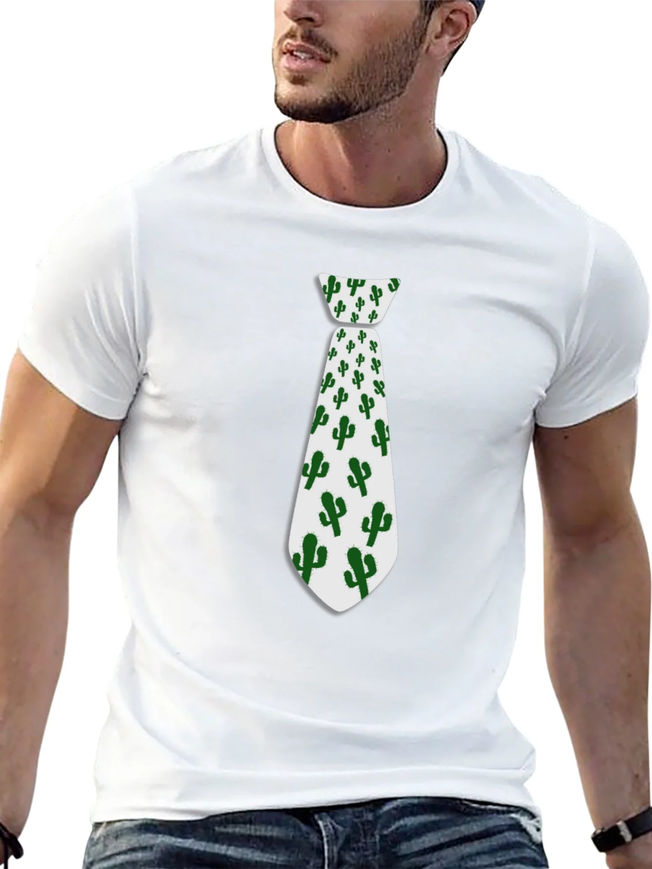 Cactus Tie Graphic Novelty T-Shirt