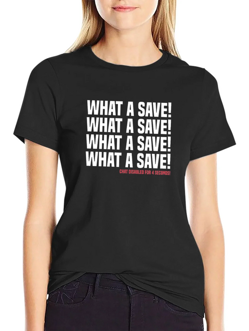 What a Save! Novelty Graphic T-Shirt