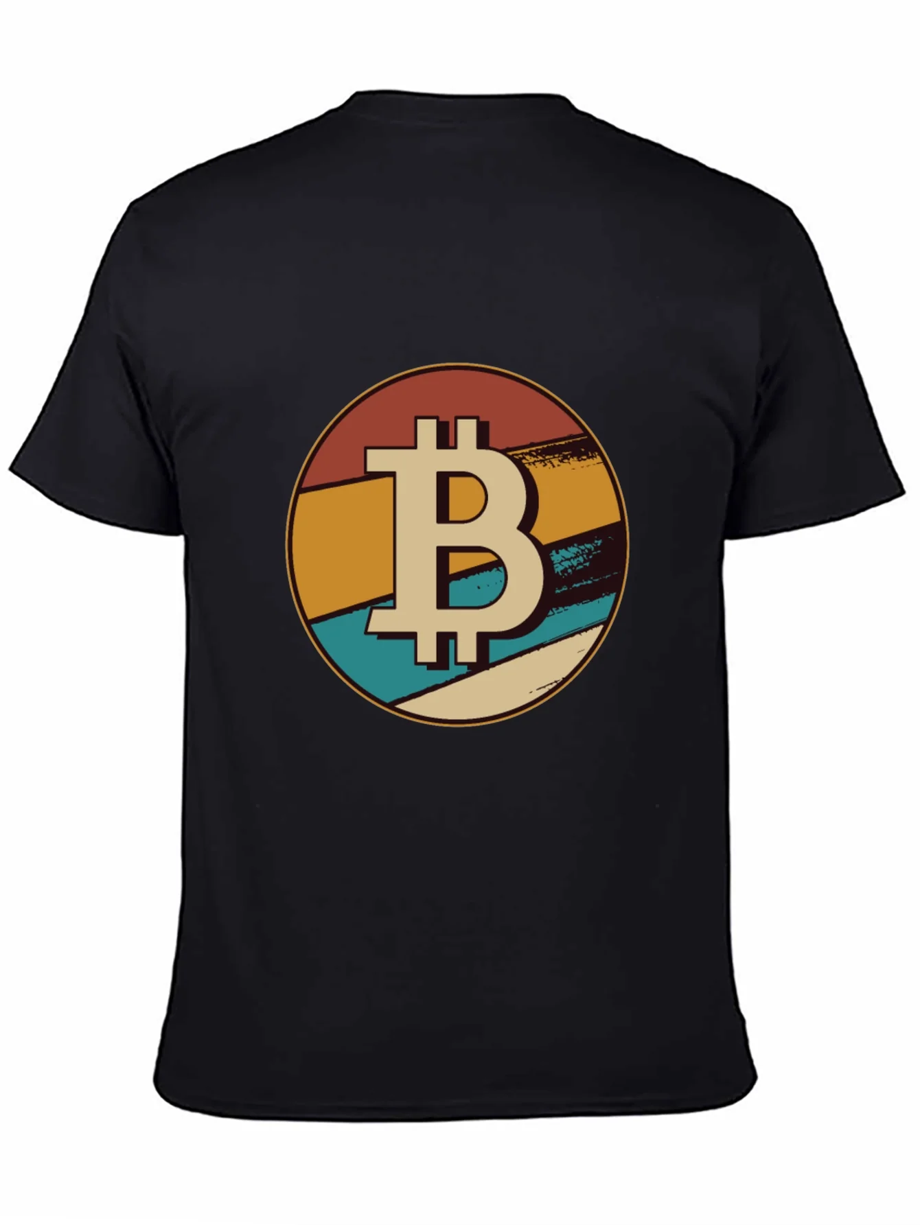 Bitcoin Retro Graphic Tee - Black Crypto T-Shirt