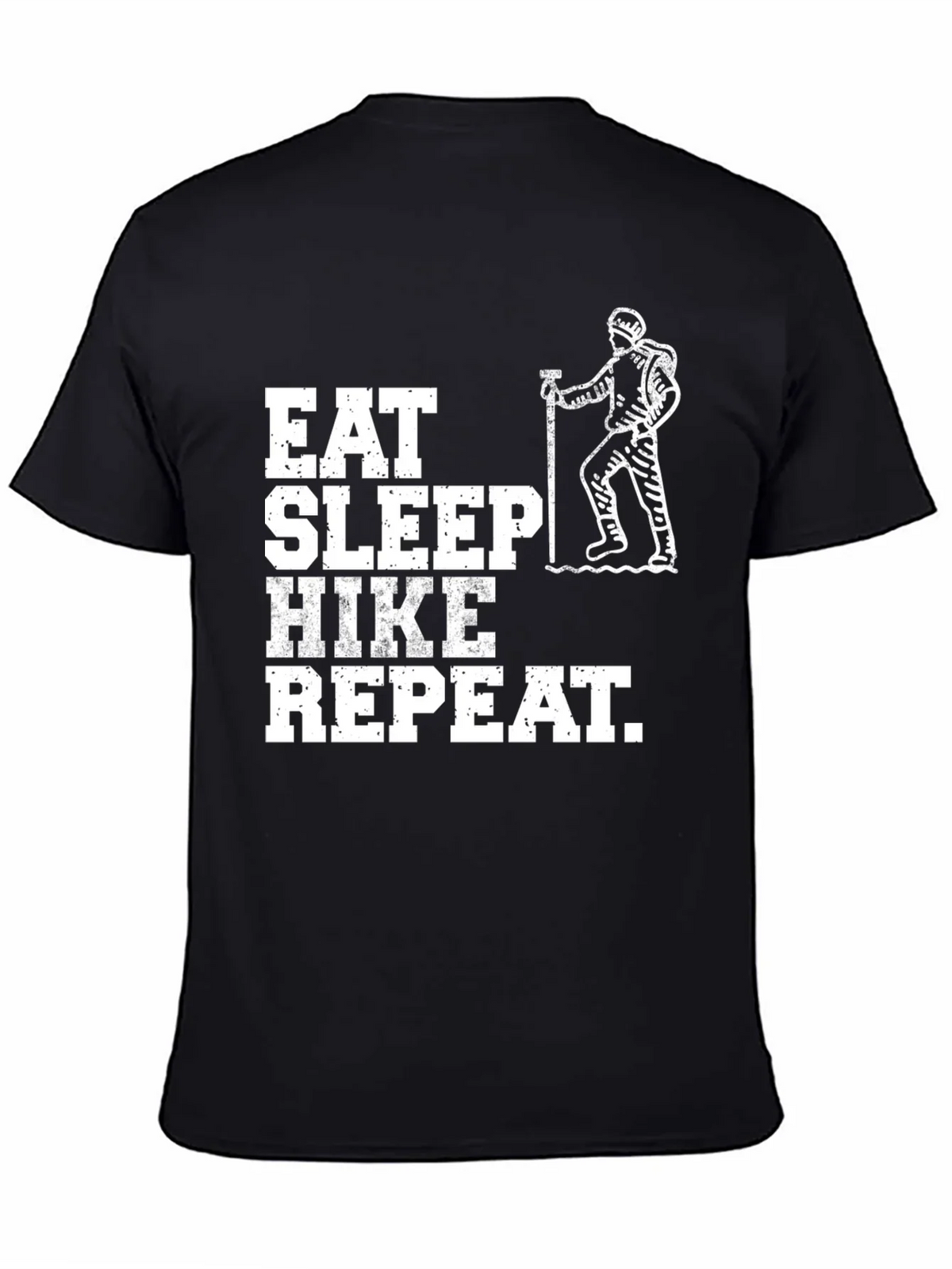 Eat Sleep Hike Repeat Black T-Shirt