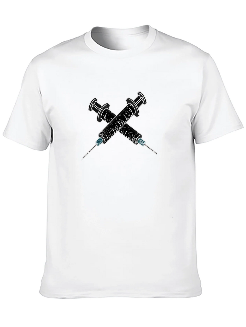 Edgy Syringe Graphic Tee - Bold Statement Shirt