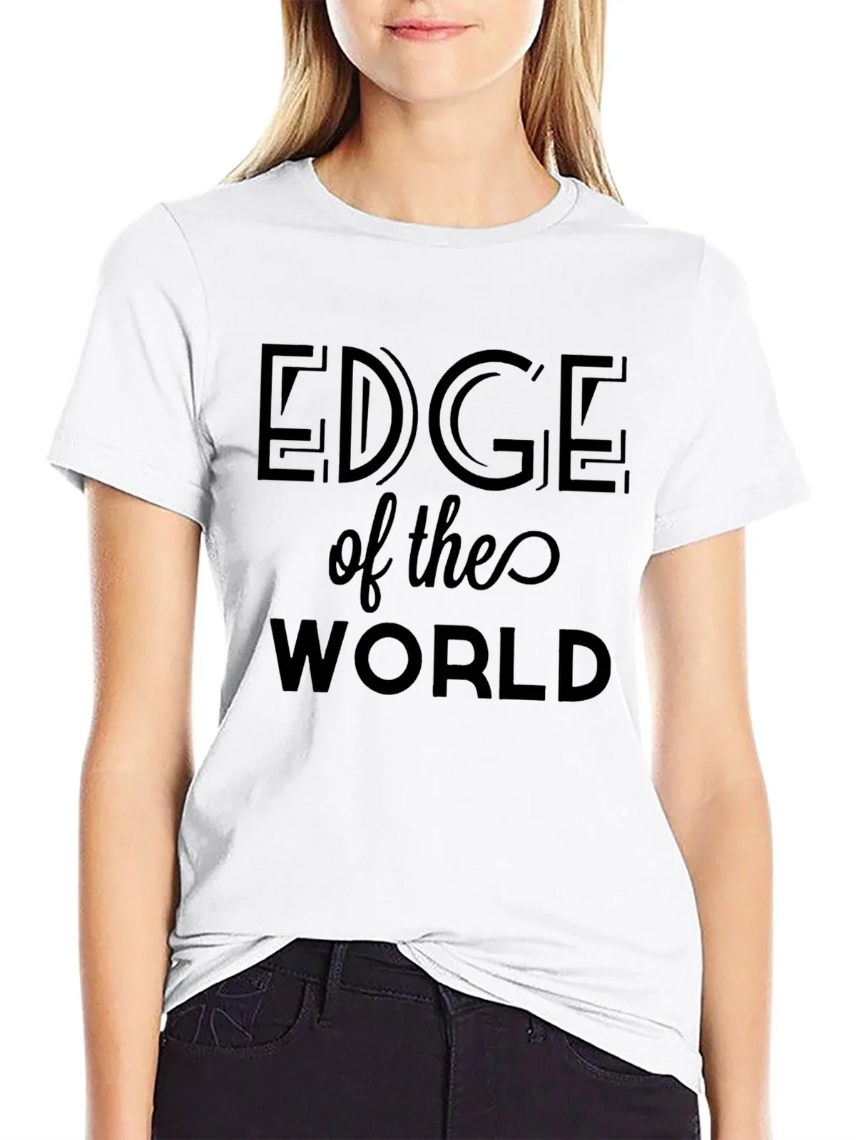 Edge of the World Black T-Shirt
