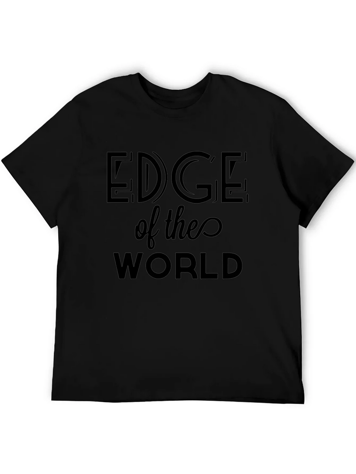 Edge of the World Black T-Shirt