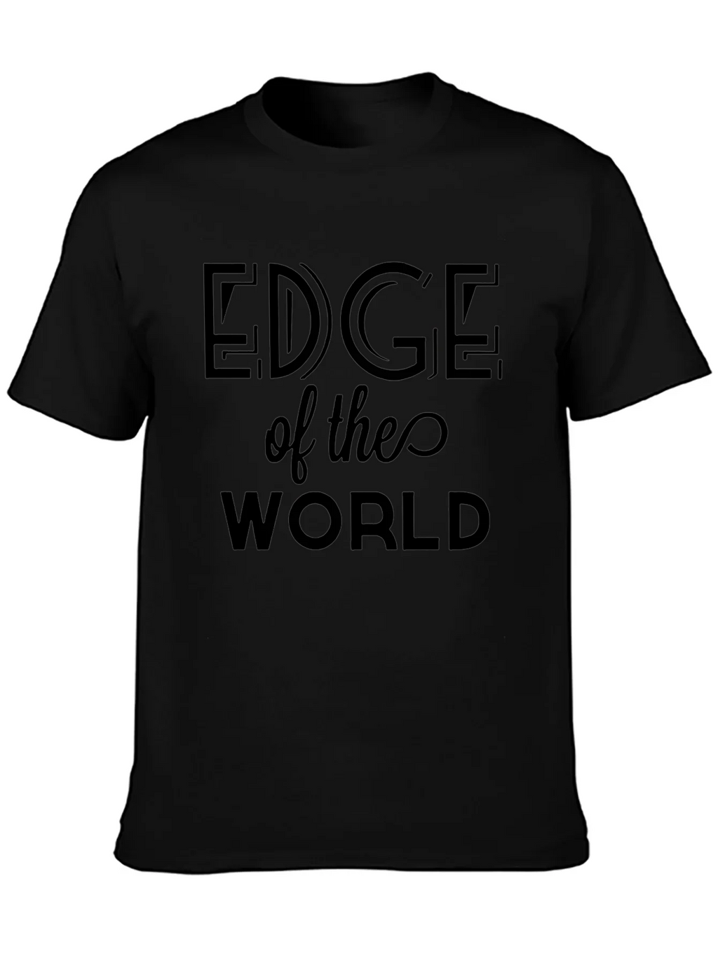 Edge of the World Black T-Shirt