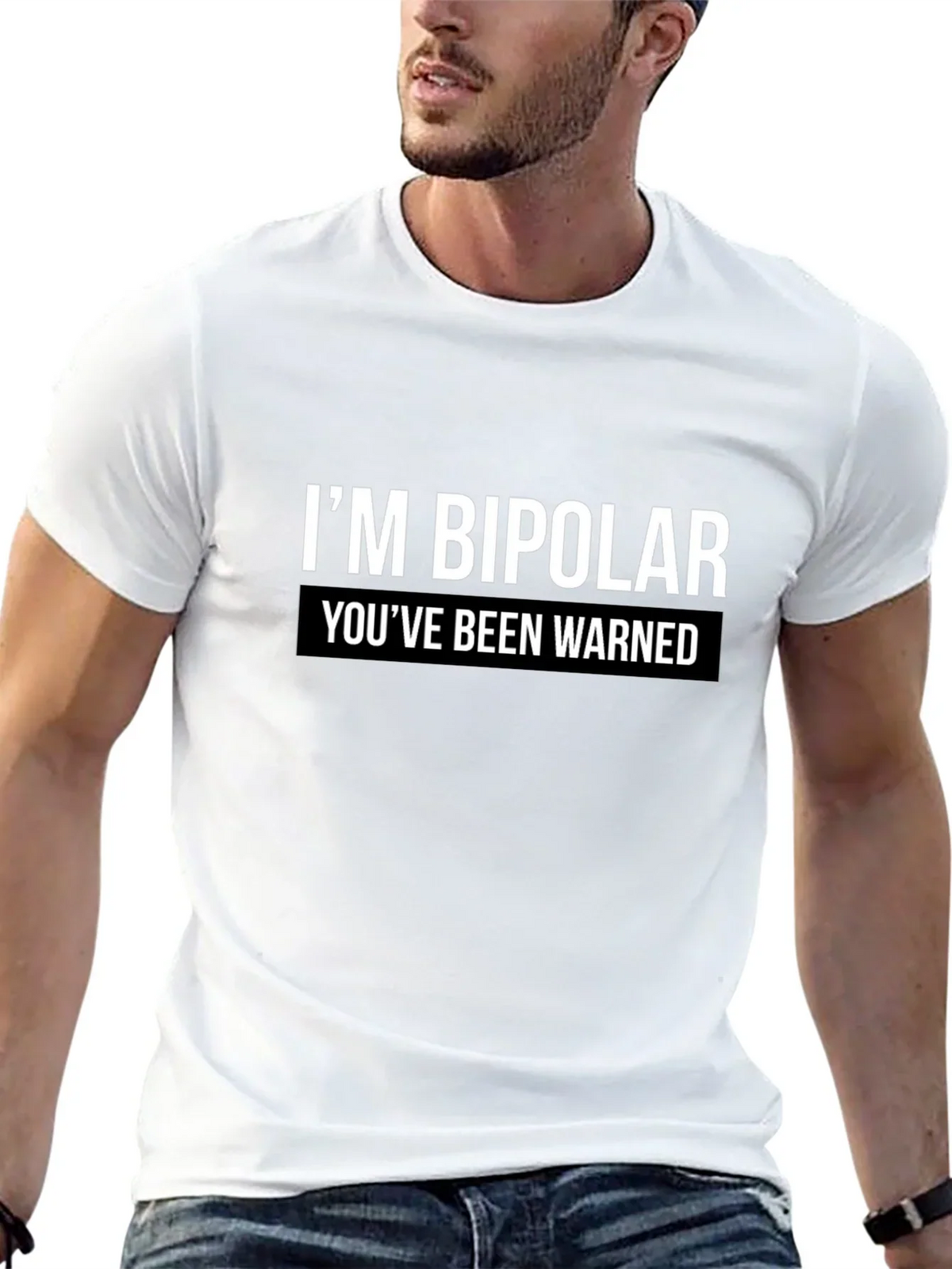 Bipolar Warning Graphic Tee - Unisex Casual T-Shirt