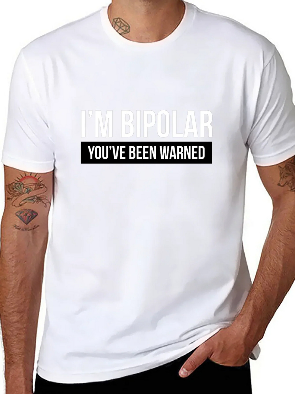 Bipolar Warning Graphic Tee - Unisex Casual T-Shirt