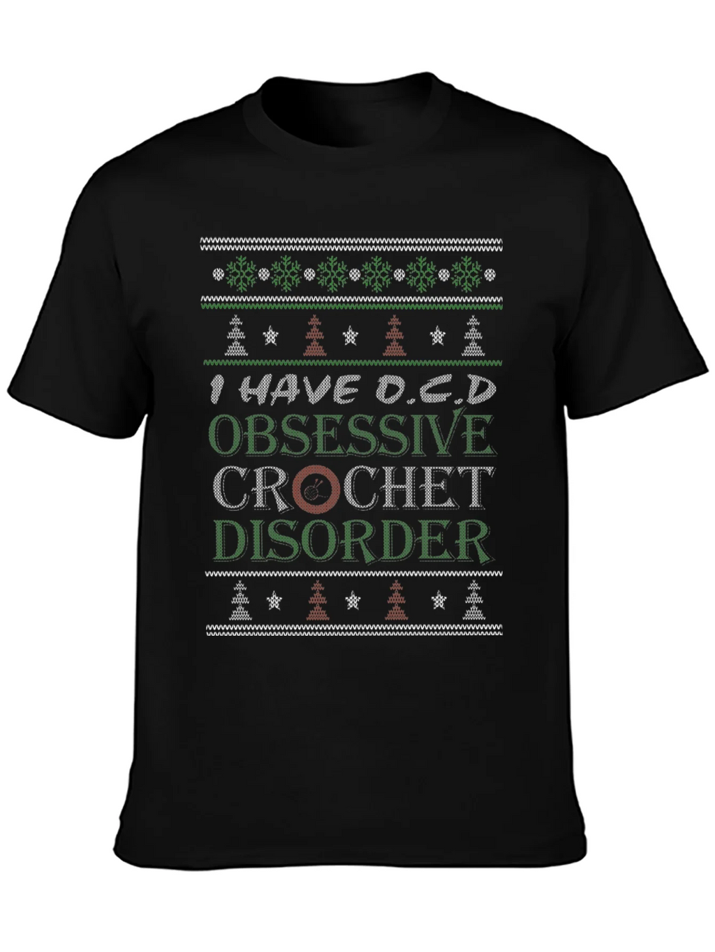 Funny Crochet Obsessive Disorder T-Shirt