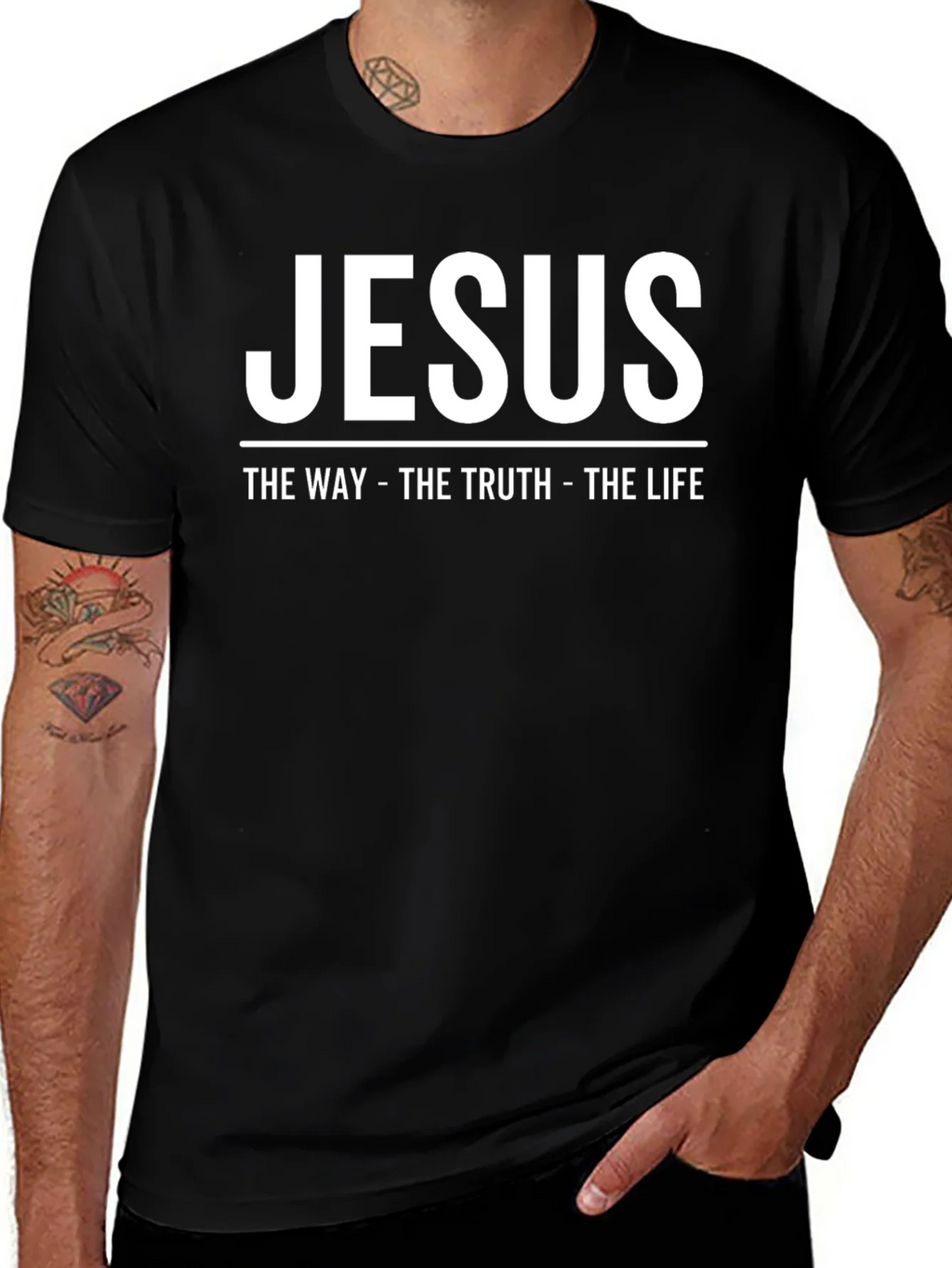 Jesus: The Way The Truth The Life Graphic T-Shirt