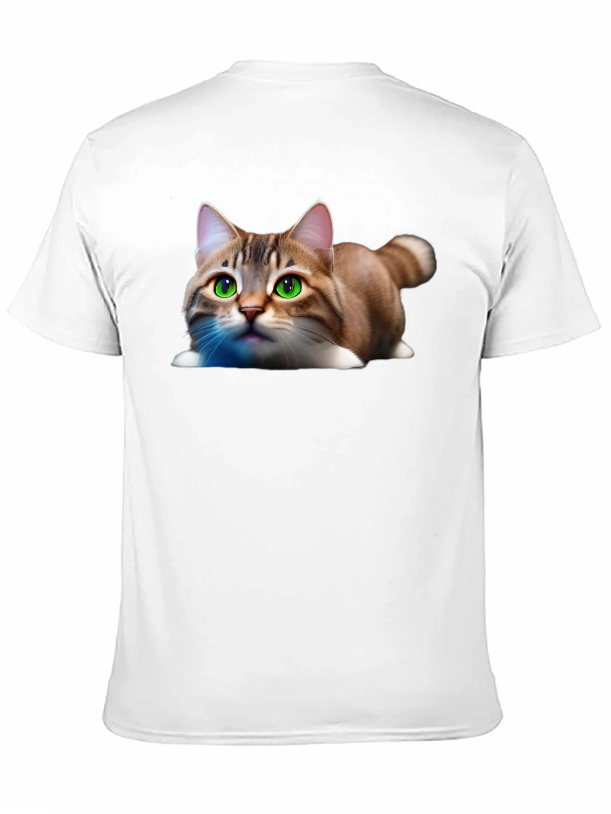 Cute Cat Graphic Tee - Soft Cotton Blend Shirt