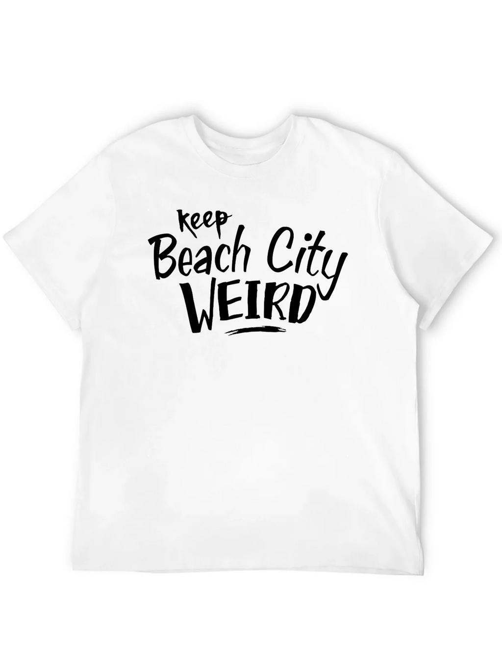 Keep Beach City Weird Graphic Tee - Black