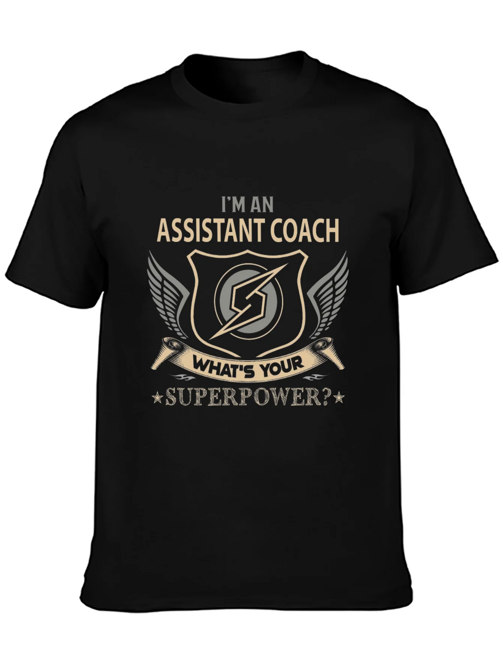 Assistant Coach Superpower Graphic T-Shirt