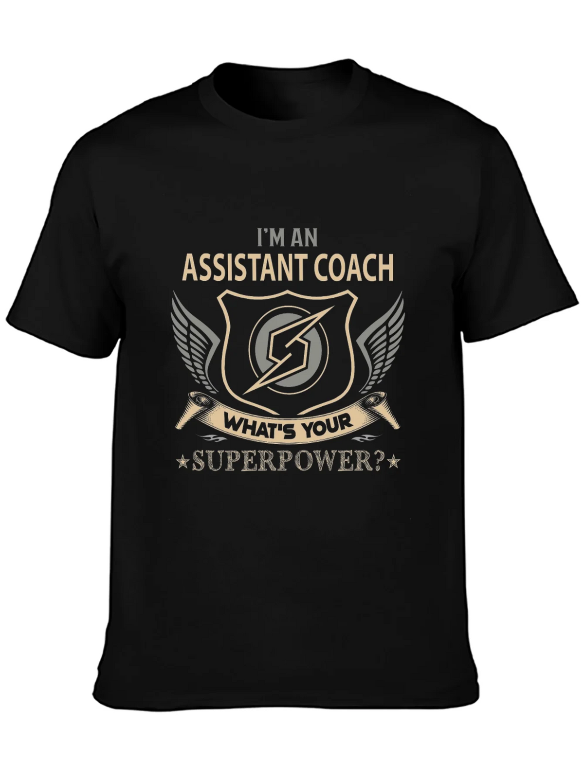 Assistant Coach Superpower Graphic T-Shirt