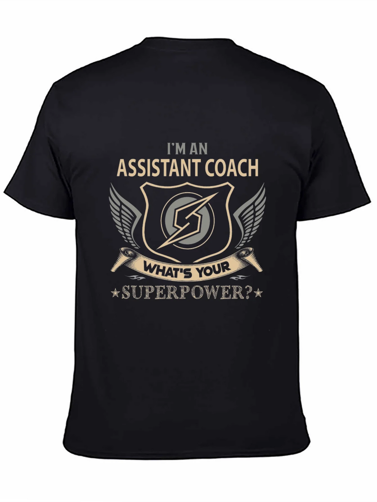 Assistant Coach Superpower Graphic T-Shirt