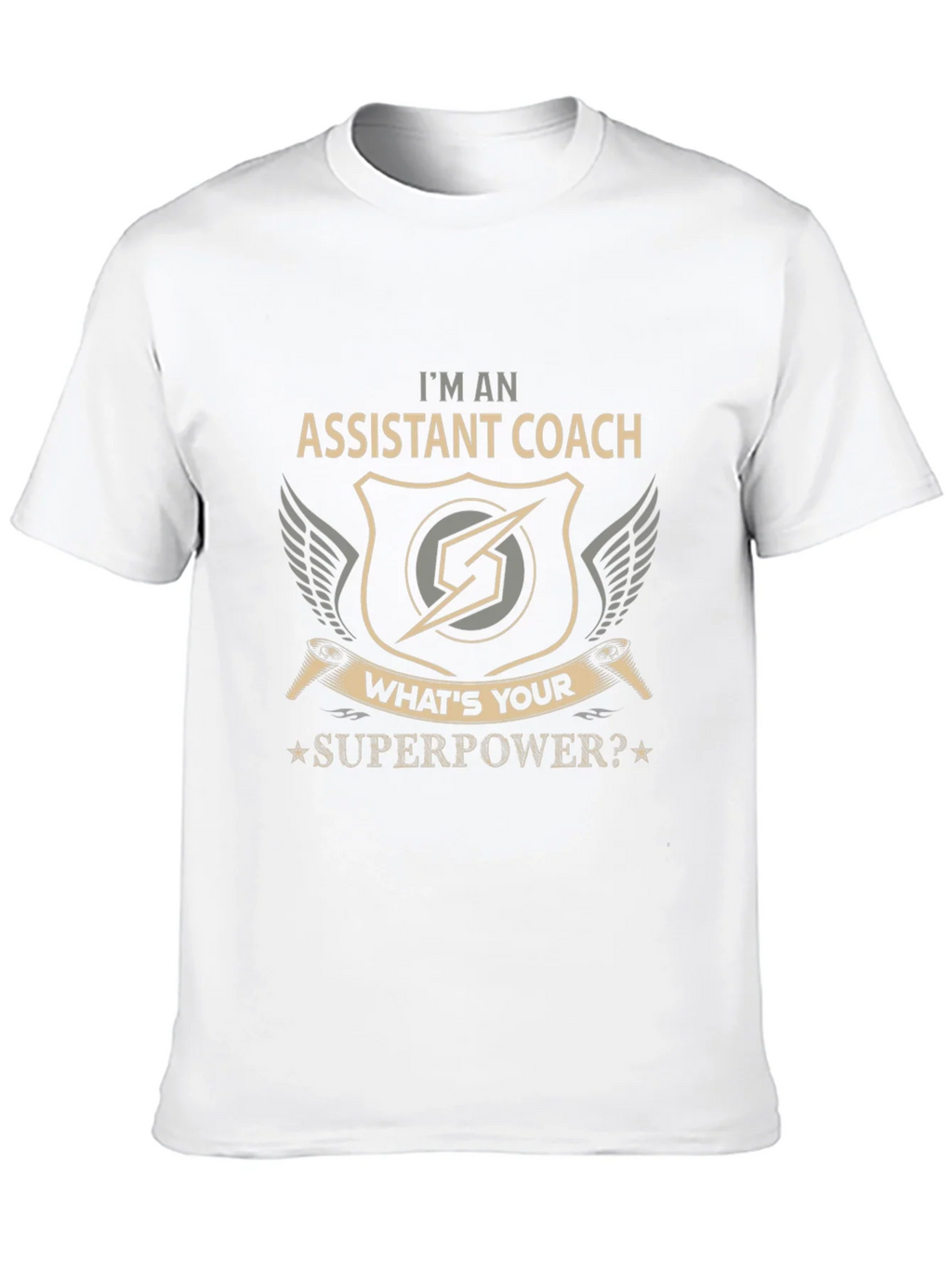 Assistant Coach Superpower Graphic T-Shirt