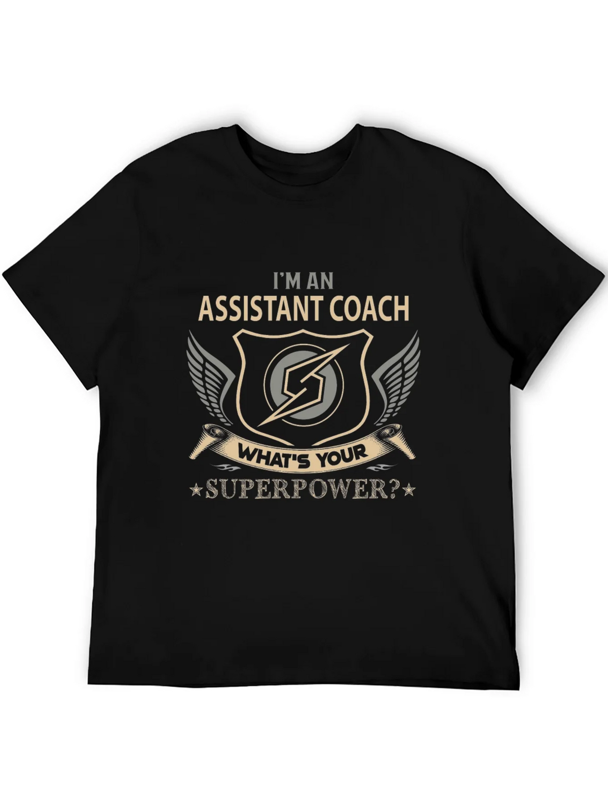 Assistant Coach Superpower Graphic T-Shirt